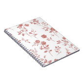 Carnet Fleurs Rose Pâle (Côté Droit)