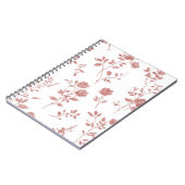 Carnet Fleurs Rose Pâle (Côté gauche)