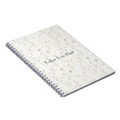 Carnet Fleurs Rose Pâle Jolies (Côté Droit)