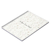 Carnet Fleurs Rose Pâle Jolies (Côté gauche)