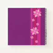 Carnet Fleurs roses (Dos)