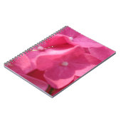 Carnet fleurs roses (Côté gauche)