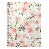 Carnet Fleurs roses (Devant)
