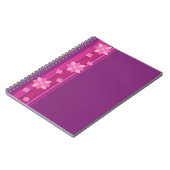 Carnet Fleurs roses (Côté gauche)