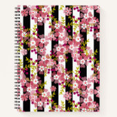 Carnet Fleurs roses (Devant)