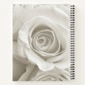 Carnet Fleurs | Roses blanches (Dos)