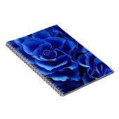 Carnet Fleurs roses bleues romance plante (Côté Droit)