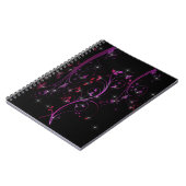 Carnet Fleurs roses chaudes (Côté gauche)
