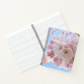 Carnet Fleurs roses Ciel Bleu. (Intérieur)