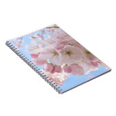 Carnet Fleurs roses Ciel Bleu. (Côté Droit)