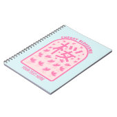 Carnet Fleurs roses de cerisier fleur Japon (Côté gauche)