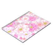 Carnet Fleurs roses douces (Côté gauche)