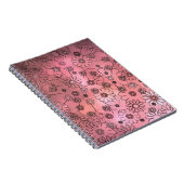 Carnet Fleurs roses fantaisistes (Côté Droit)