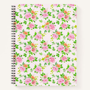 Carnet Fleurs Roses florales Motif-23656