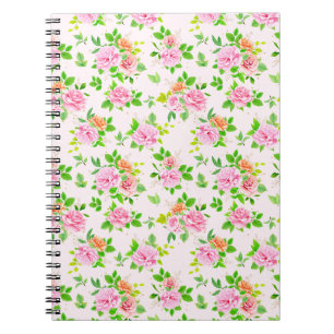 Carnet Fleurs Roses florales Motif-23656