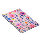 Carnet Fleurs roses mignonnes (Côté Droit)