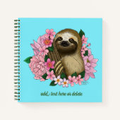 Carnet Fleurs roses parentes (Devant)