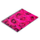 Carnet Fleurs roses rose arrière - plan (Côté gauche)