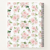 Carnet Fleurs roses, Roses roses, Fleurs Aquarelles (Dos)