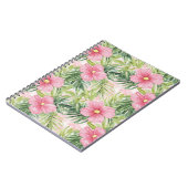 Carnet Fleurs roses tropicales (Côté gauche)