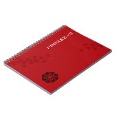 Carnet Fleurs Rouge Gras (Côté gauche)