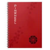 Carnet Fleurs Rouge Gras (Devant)