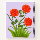 Carnet Fleurs rouges (Dos)