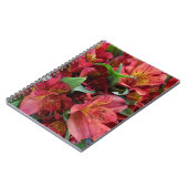 Carnet Fleurs rouges (Côté gauche)