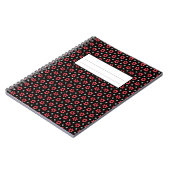 Carnet Fleurs rouges (Côté gauche)