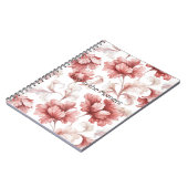 Carnet Fleurs Rouges Chic Assez (Côté gauche)