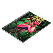 Carnet Fleurs rouges et violettes (Côté gauche)