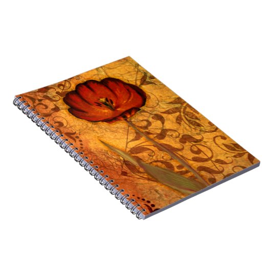 Carnet Fleurs rouges I (Côté Droit)