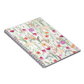 Carnet Fleurs Sauvages Aquarelle Conception transparente (Côté Droit)
