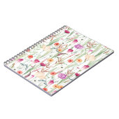 Carnet Fleurs Sauvages Aquarelle Conception transparente (Côté gauche)