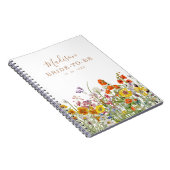 Carnet Fleurs sauvages colorées Pays Mariage personnalisé (Côté Droit)
