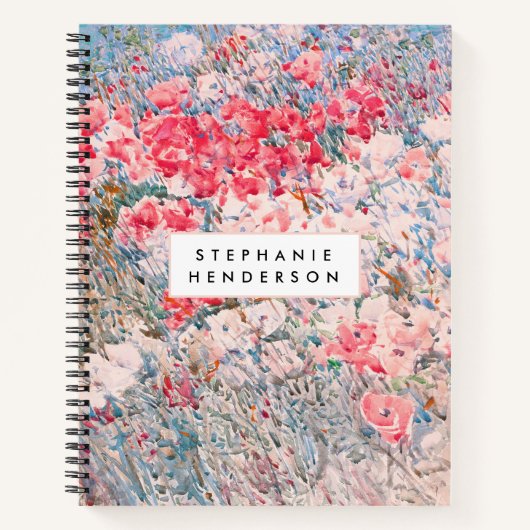 Carnet Fleurs sauvages de champ aquarelle (Devant)