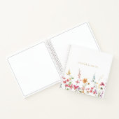 Carnet Fleurs sauvages de champ aquarelle, notes de monta (Intérieur)