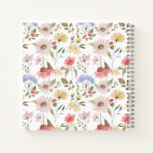Carnet Fleurs sauvages de champ aquarelle, notes de monta (Dos)