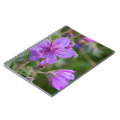 Carnet Fleurs sauvages de géranium collant (Côté gauche)
