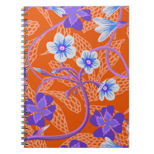 Carnet Fleurs sauvages décoratifs fleuris. Bac à fleurs d