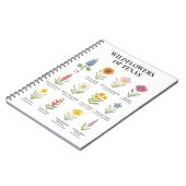 Carnet Fleurs sauvages du Texas dans le style aquarelle (Côté gauche)