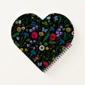 Carnet Fleurs sauvages en noir (Dos)