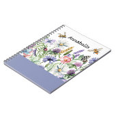 Carnet Fleurs sauvages et abeilles (Côté gauche)