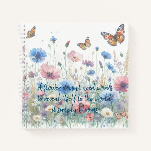 Carnet Fleurs sauvages et devis (Devant)