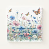 Carnet Fleurs sauvages et devis (Dos)