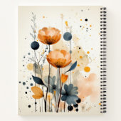 Carnet Fleurs sauvages et notes de feuillage aquar (Dos)