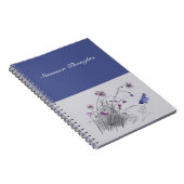 Carnet Fleurs sauvages et papillon (Côté Droit)