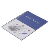 Carnet Fleurs sauvages et papillon (Côté gauche)