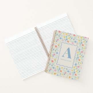 Carnet Fleurs Sauvages Floral Personnalisé