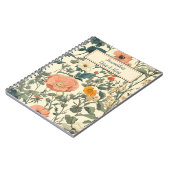 Carnet Fleurs sauvages Floraux vintages Et Pavois (Côté gauche)